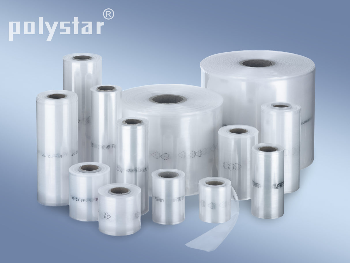 PE tubular film on a roll of 250 meters